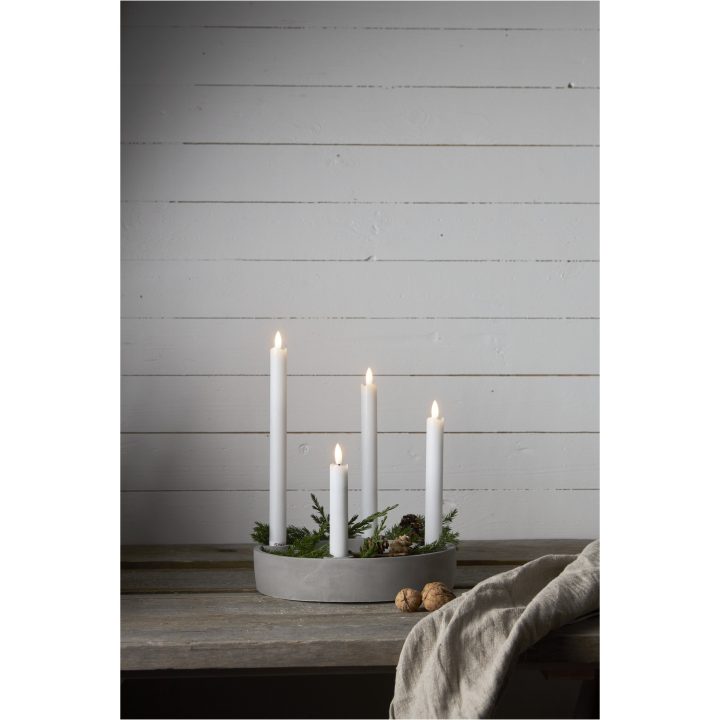 LED-antikljus Flamme Rustic Vit Star Trading – billede 12