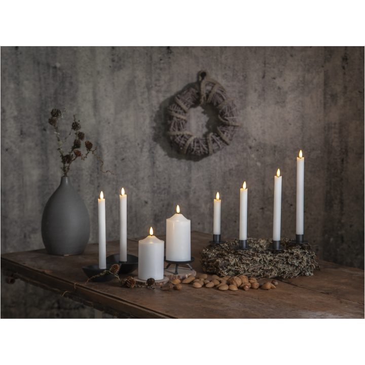LED-antikljus Flamme Rustic Vit Star Trading – billede 9