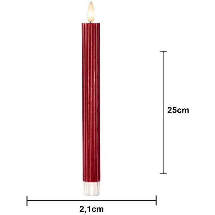 LED-antikljus Flamme Stripe Röd Star Trading – billede 6