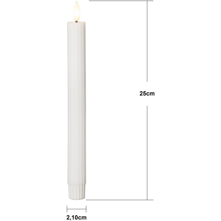 LED-antikljus Flamme Stripe Vit Star Trading – billede 17