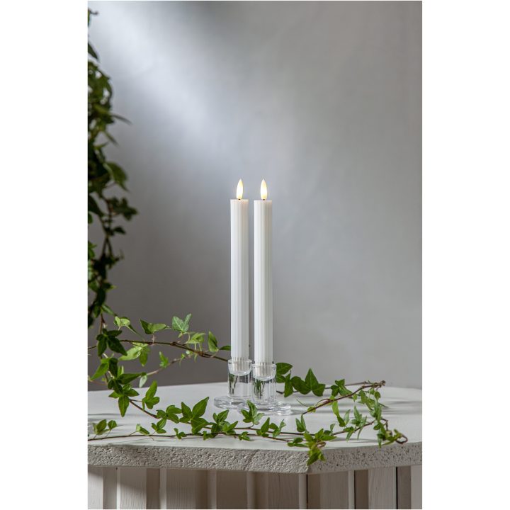 LED-antikljus Flamme Stripe Vit Star Trading – billede 4
