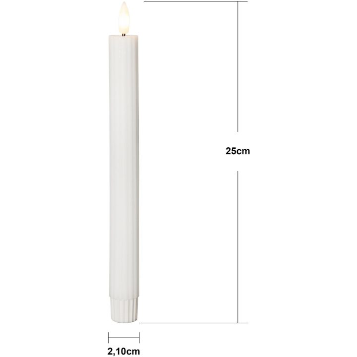 LED-antikljus Flamme Stripe Vit Star Trading – billede 5
