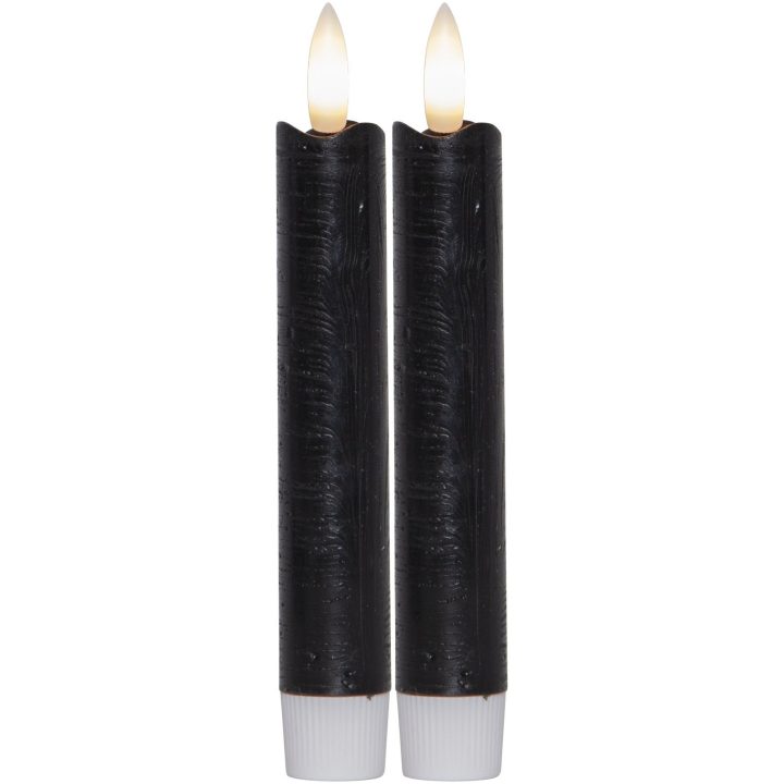 LED Antiklys 2-pak Flamme Sort Star Trading – billede 7