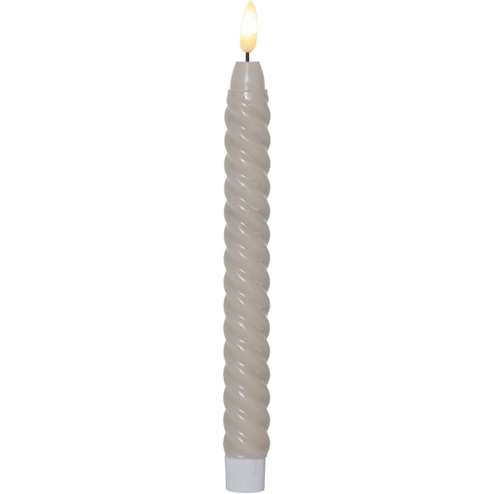 LED Antiklys 2-pak Flamme Swirl Beige Star Trading – billede 7