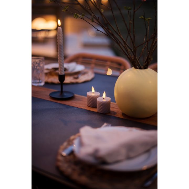 LED Antiklys 2-pak Flamme Swirl Beige Star Trading – billede 9