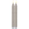 LED Antiklys 2-pak Flamme Swirl Beige Star Trading – miniature 1