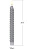 LED Antiklys 2-pak Flamme Swirl Grå Star Trading – miniature 4