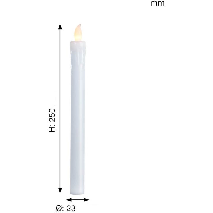 LED Antiklys 2-pak Presse Hvid Star Trading – billede 6