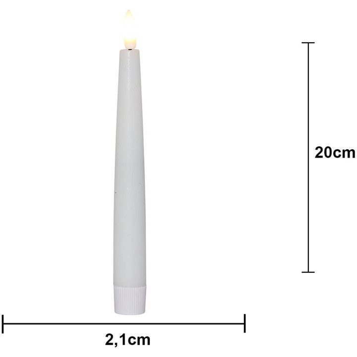 LED Antiklys 4-pak Flamme Hvid Star Trading – billede 11