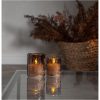 LED-blockljus Flamme Leaf Brun Star Trading – miniature 5