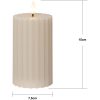 LED-blockljus Flamme Stripe Beige Star Trading – miniature 3