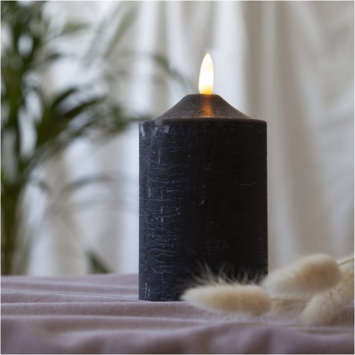 LED Blockljus Flamme Svart Star Trading – billede 7