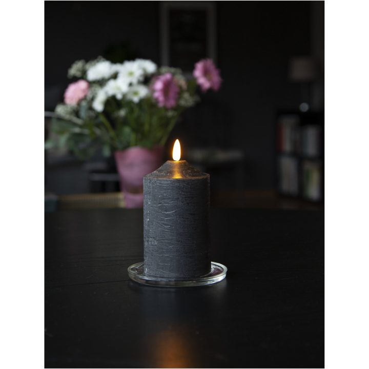 LED Blockljus Flamme Svart Star Trading – billede 6