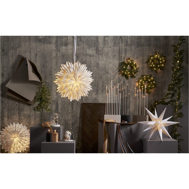 LED Blockljus Flamme Svart Star Trading – billede 2