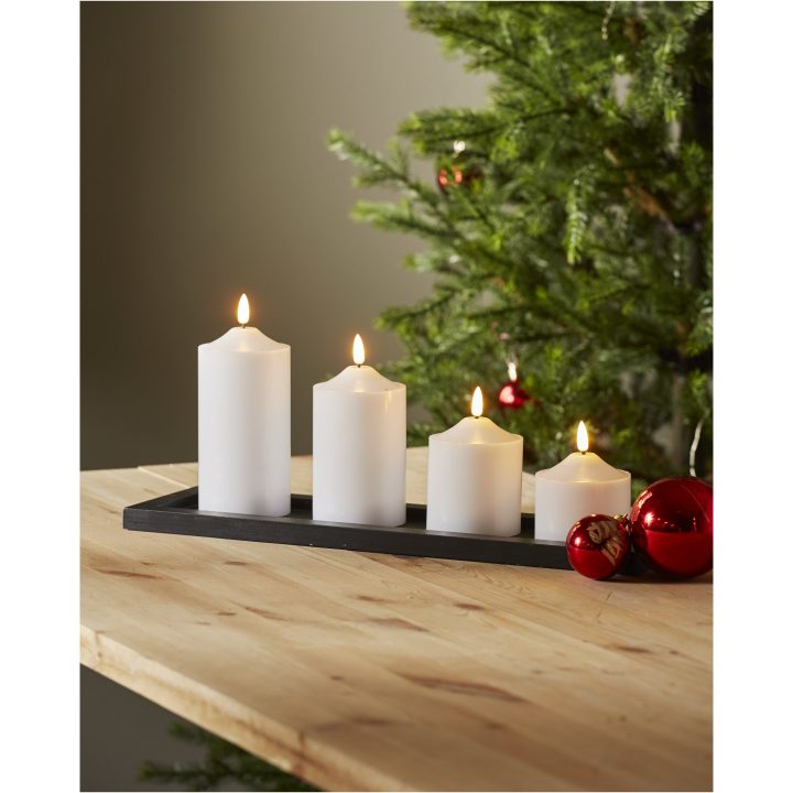 LED Blockljus Flamme Vit Star Trading – billede 12