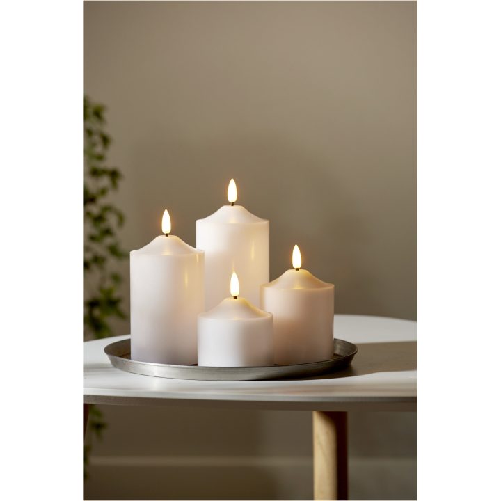 LED Blockljus Flamme Vit Star Trading – billede 3