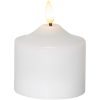 LED Blockljus Flamme Vit Star Trading – miniature 1