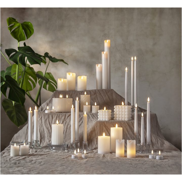 LED Bloklys 4-pak Advent Hvid Star Trading – billede 15