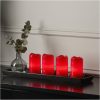 LED Bloklys 4-pak Advent Rød Star Trading – miniature 9