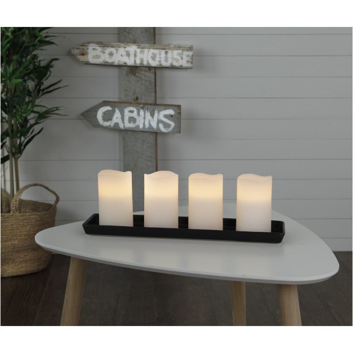 LED Bloklys 4-pak May Hvid Star Trading – billede 9