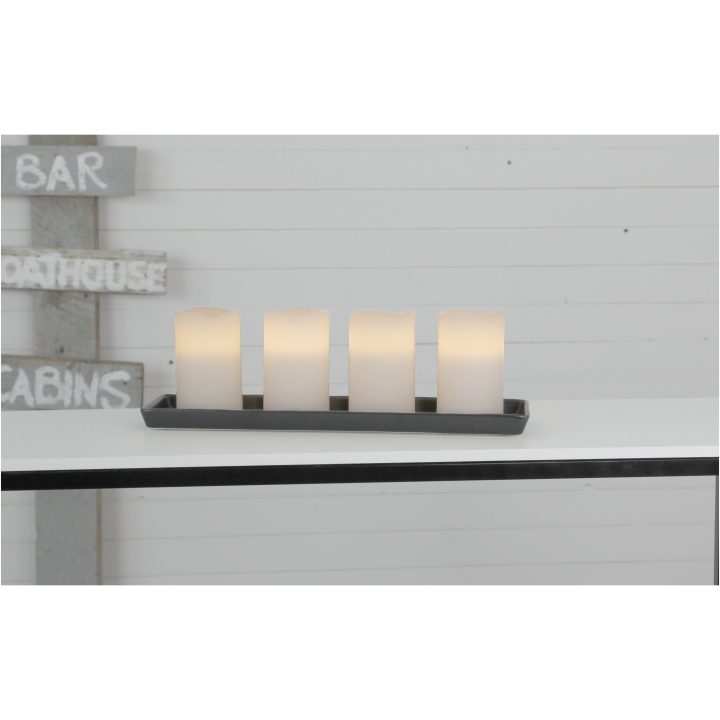 LED Bloklys 4-pak May Hvid Star Trading – billede 7