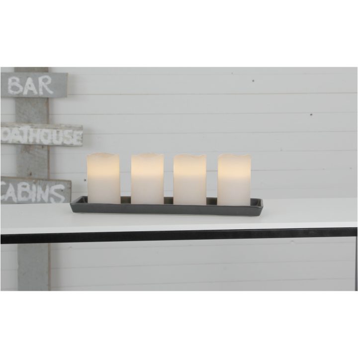 LED Bloklys 4-pak May Hvid Star Trading – billede 5