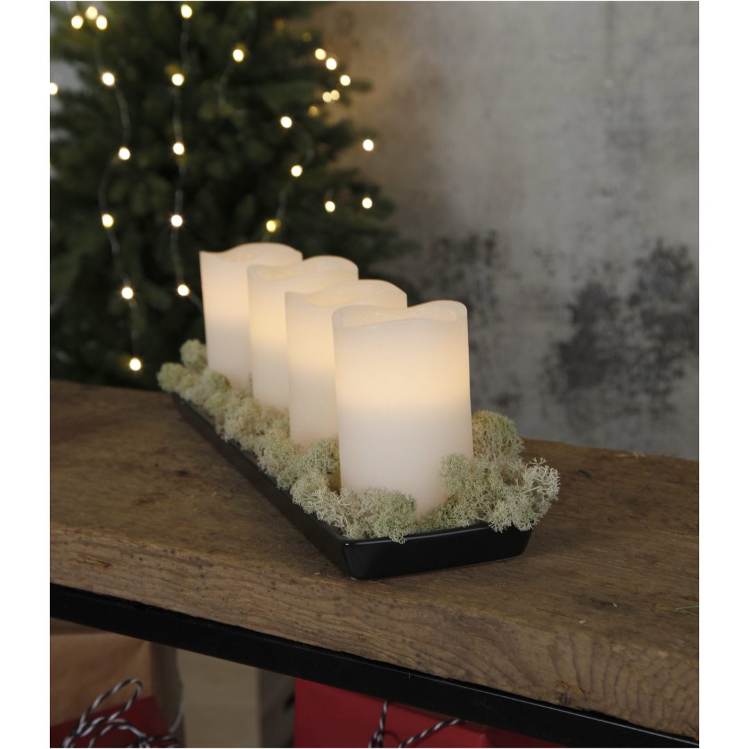 LED Bloklys 4-pak May Hvid Star Trading – billede 3
