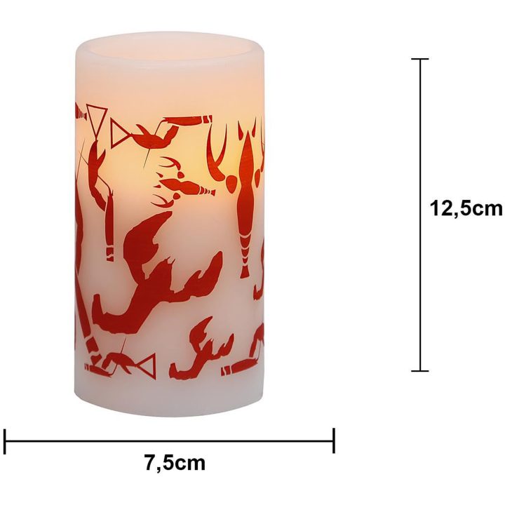 LED Bloklys Crayfish Party Hvid Star Trading – billede 5