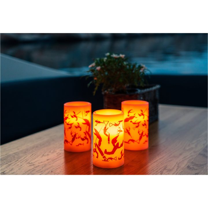 LED Bloklys Crayfish Party Hvid Star Trading – billede 4