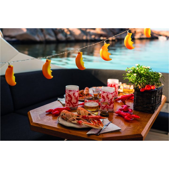 LED Bloklys Crayfish Party Hvid Star Trading – billede 2