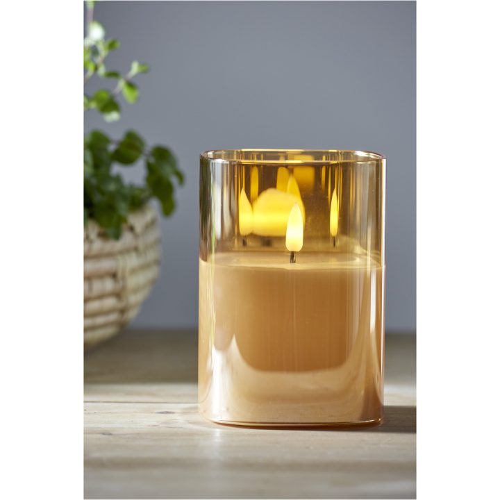 LED Bloklys Flamme Amber Star Trading – billede 9