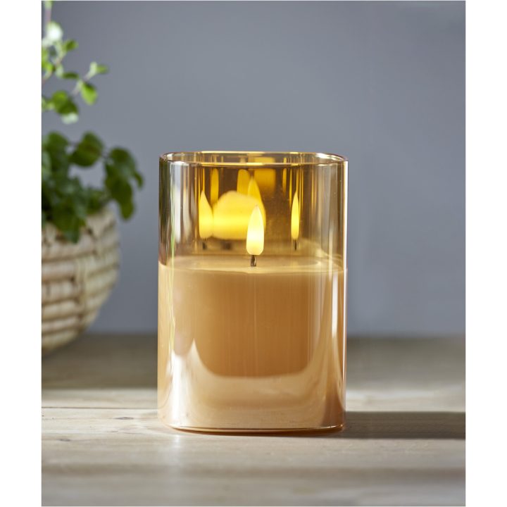 LED Bloklys Flamme Amber Star Trading – billede 8