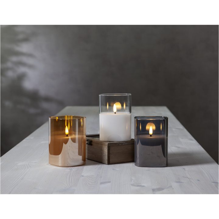 LED Bloklys Flamme Amber Star Trading – billede 6
