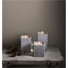 LED Bloklys Flamme Cem Grå Star Trading – miniature 2