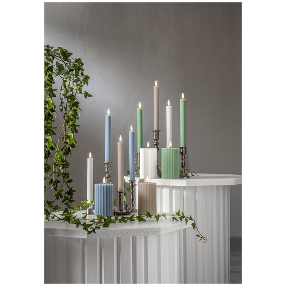 LED Bloklys Flamme Cone Brun Star Trading – billede 16