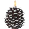 LED Bloklys Flamme Cone Brun Star Trading – miniature 9