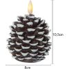LED Bloklys Flamme Cone Brun Star Trading – miniature 1