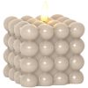 LED Bloklys Flamme Dot Beige Star Trading – miniature 8