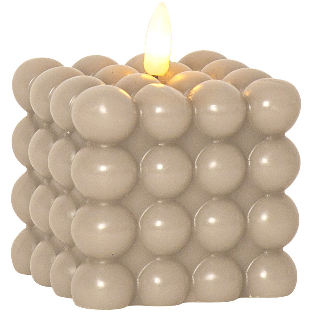 LED Bloklys Flamme Dot Beige Star Trading – billede 19