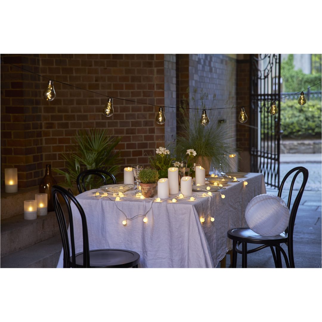 LED Bloklys Flamme Hvid Star Trading – billede 21