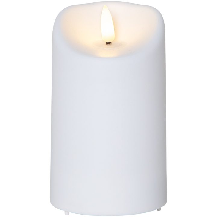 LED Bloklys Flamme Hvid Star Trading – billede 3