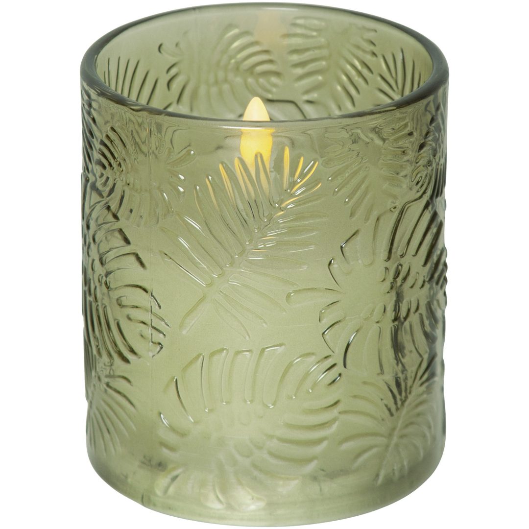 LED Bloklys Flamme Leaf STAR TRADING