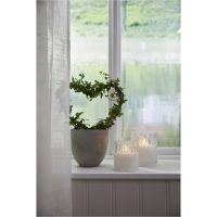 LED Bloklys Flamme Romb Transparent Star Trading