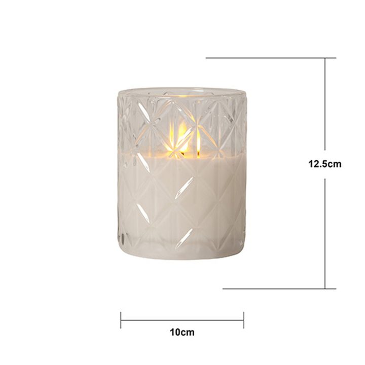 LED Bloklys Flamme Romb Transparent Star Trading – billede 17