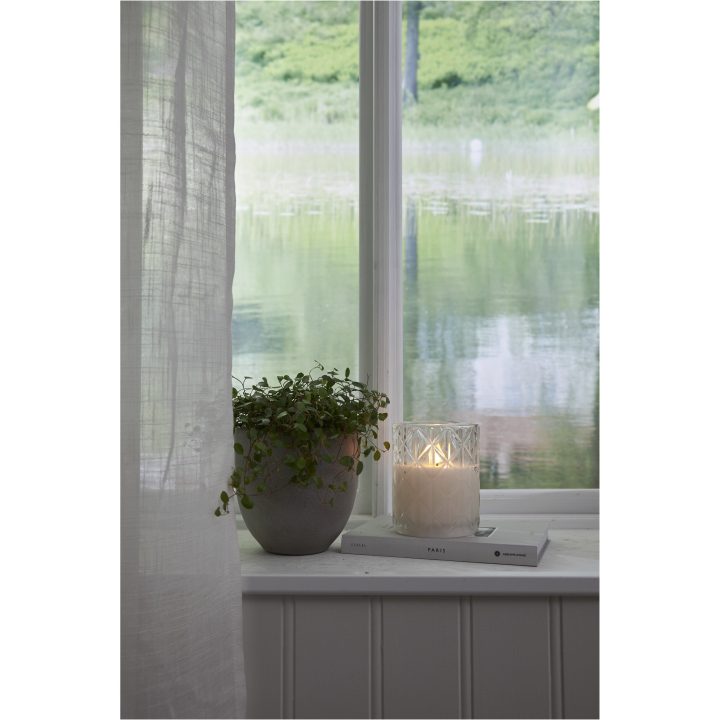 LED Bloklys Flamme Romb Transparent Star Trading – billede 5