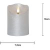LED Bloklys Flamme Rustic Sølv Star Trading – miniature 3