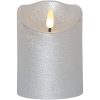 LED Bloklys Flamme Rustic Sølv Star Trading – miniature 1