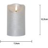 LED Bloklys Flamme Rustic Sølv Star Trading – miniature 6