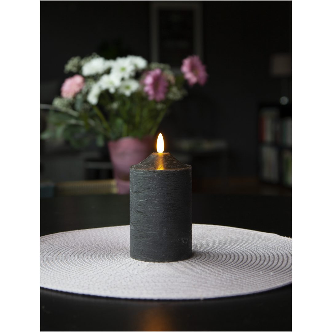 LED Bloklys Flamme Sort Star Trading – billede 5