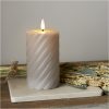 LED Bloklys Flamme Swirl Grå Star Trading – miniature 6